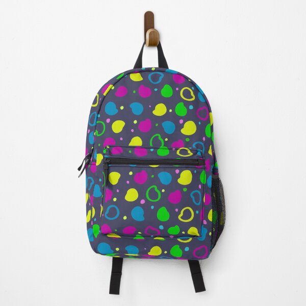 Item preview, Colorful neon dots and shapes pattern designed and sold by Zhirafa.