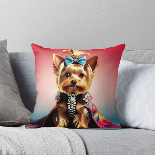 Item preview, Elegante Yorkshire Terrier posando para una foto designed and sold by checkertonetees.