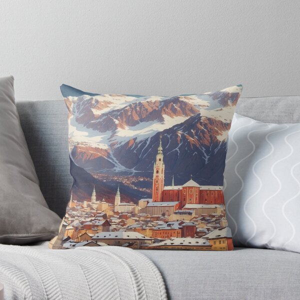 Item preview, Cartel de turismo de viajes vintage de la noche estrellada de Innsbruck Austria designed and sold by TravelersGems.