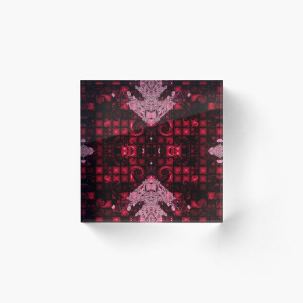 Harlequin Chessboard 2 Acrylic Block