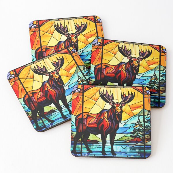 Item preview, Copy of Stained Glass Abstract Moose designed and sold by Gilby-Designs.