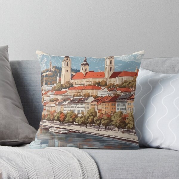 Item preview, Cartel de turismo de viajes vintage de Klagenfurt Austria designed and sold by TravelersGems.