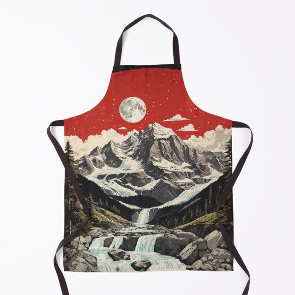 Item preview, Krimml Waterfalls Austria Starry Night Vintage Travel Tourism Poster designed and sold by TravelersGems.