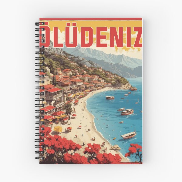 Item preview, Oludeniz Turkey Vintage Travel Tourism Poster  designed and sold by TravelersGems.
