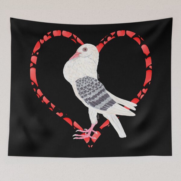 Item preview, VOORBURG SHIELD CROPPER PIGEON HEART designed and sold by BeritValk.