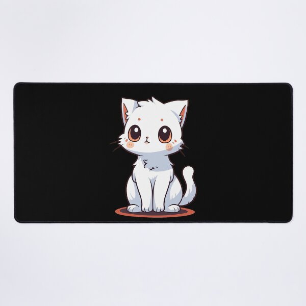 Item preview, white cat designed and sold by skateras.