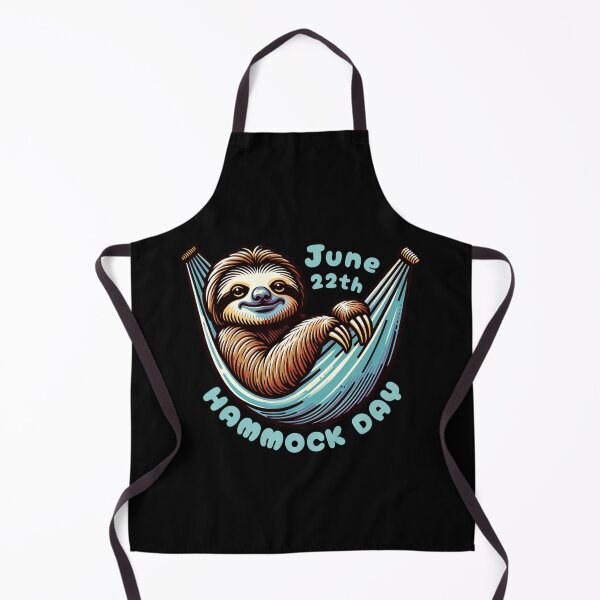 Item preview, Hammock Day 22th June Cute Sloth designed and sold by SeledineArt.