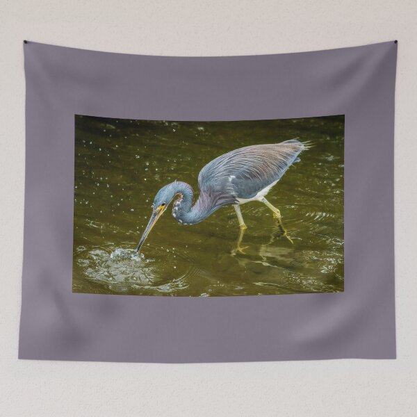 Item preview, Tricolored Heron Makes A Catch designed and sold by Debra Martz.