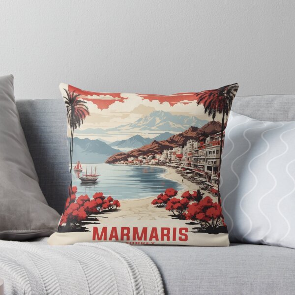 Item preview, Marmaris Turkey Vintage Travel Poster designed and sold by TravelersGems.