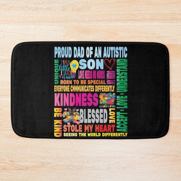 Item preview, Autism Proud Father Dad Son Love Autistic Kids Autism Awareness Family designed and sold by angy2017.
