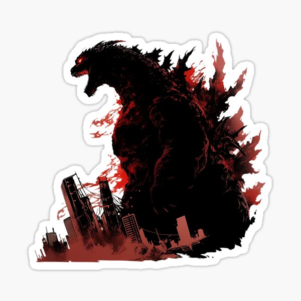 Vista previa del artículo con la obra «Godzilla», diseñado y vendido por skateras.