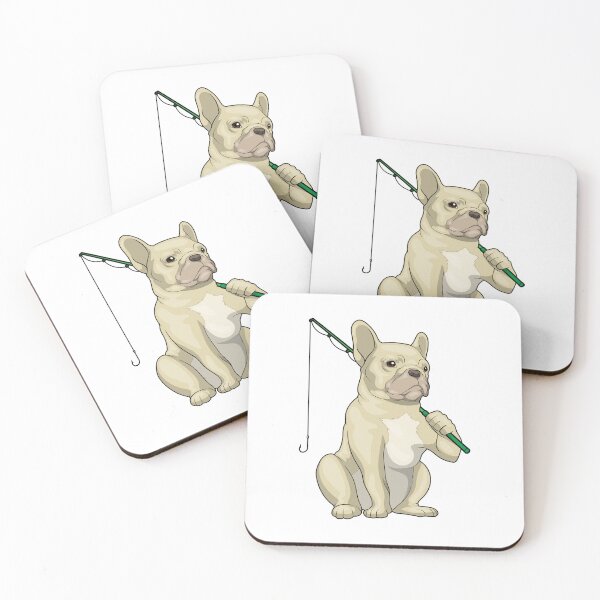 Item preview, French Bulldog Fisher Fishing rod Fishing designed and sold by Snabdesign84.