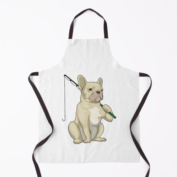 Item preview, French Bulldog Angler Fishing rod Fishing designed and sold by Snabdesign84.
