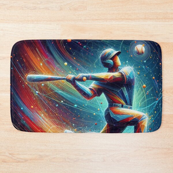 Item preview, Cosmic Swing A Stellar Homage to Baseball's Dance designed and sold by ArtComixHaven.