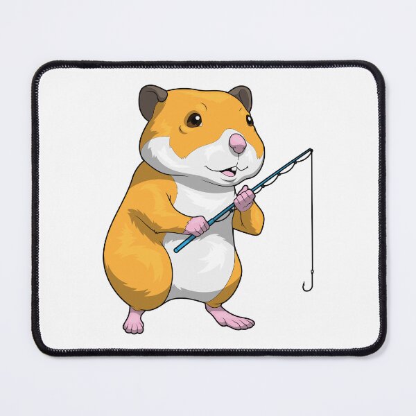 Item preview, Hamster Fisher Fishing rod Fishing designed and sold by Snabdesign84.