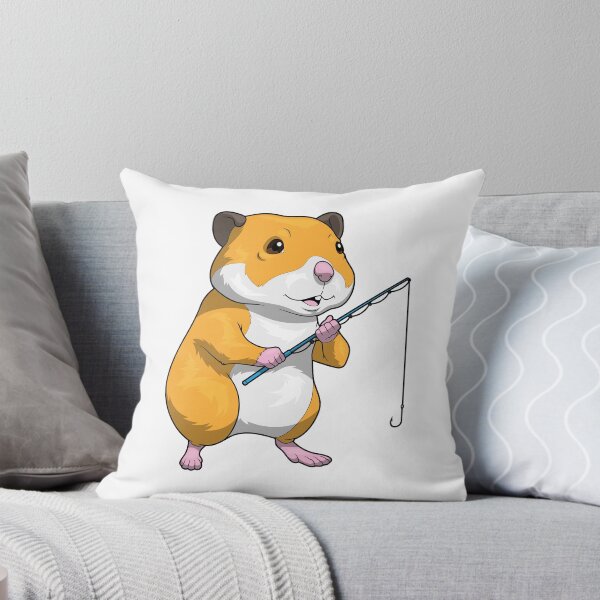 Item preview, Hamster Angler Fishing rod Fishing designed and sold by Snabdesign84.