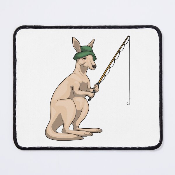 Item preview, Kangaroo Fisher Fishing rod Fishing designed and sold by Snabdesign84.