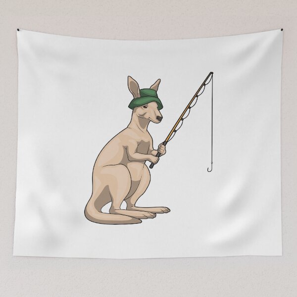 Item preview, Kangaroo Fisher Fishing rod Fishing designed and sold by Snabdesign84.
