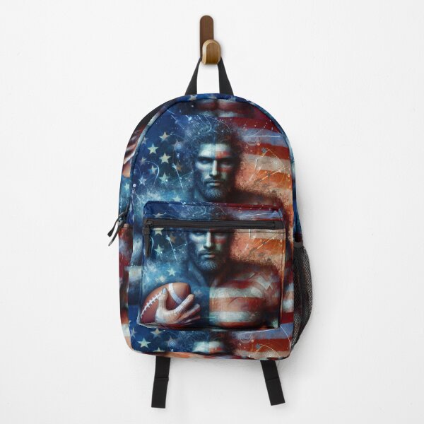 Item preview, Astral Athlete The Patriotic Spirit of American Football designed and sold by ArtComixHaven.