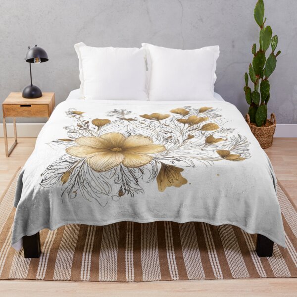 Item preview, Dorado de flores y flores designed and sold by Blink Art Studio.