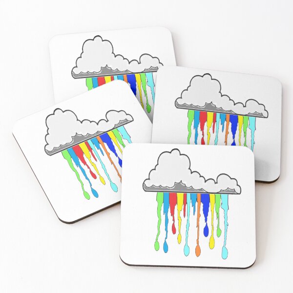Item preview, Rainbow Rain Pop Art designed and sold by LowEndGraphics.
