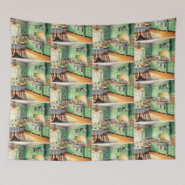Item preview, Bright and Sunny - Green Southern Kitchen designed and sold by AmberRoseWrites.