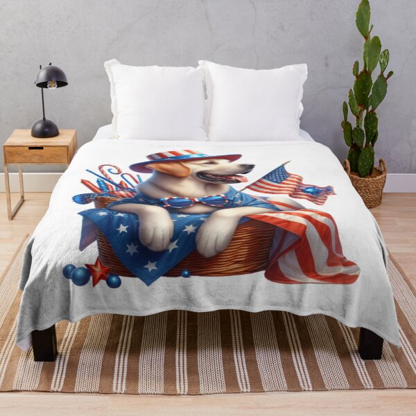 Item preview, Patriotic Lab Dog 4th of July Top Hat designed and sold by tsuttles.