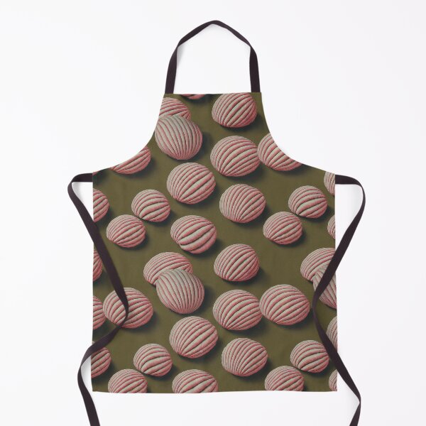 Item preview, Pink Conchas on Green: Abstract Conchas on Olive Green Backdrop designed and sold by high-noon-moon.