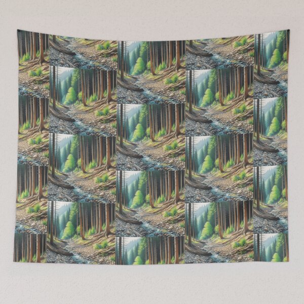 Item preview, Wildness Ravine  - Trees and a Stream designed and sold by AmberRoseWrites.