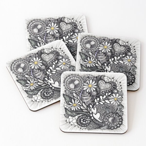 Item preview, Zentangle Daisy Doodle designed and sold by MyTshirtArt.