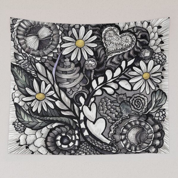 Item preview, Zentangle Daisy Doodle designed and sold by MyTshirtArt.