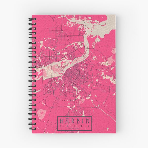 Item preview, Harbin City Map of Heilongjiang, China - Blossom designed and sold by deMAP.