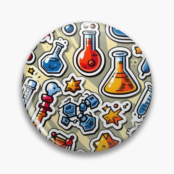 Item preview, Happy Science - Chemistry Fun Comic Sticker designed and sold by Molecularmerch.