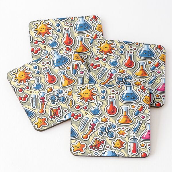 Item preview, Happy Science - Chemistry Fun Comic Sticker designed and sold by Molecularmerch.