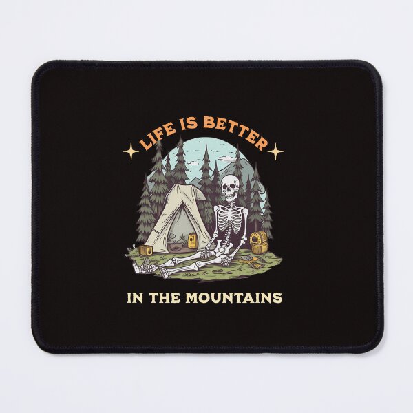 Item preview, skeleton camping in the mountains designed and sold by Gee-Na.