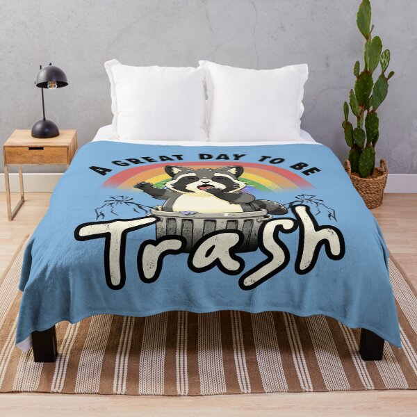Item preview, A Great Day To Be Trash - Funny Cute Lazy Raccoon Gift designed and sold by koalateess.