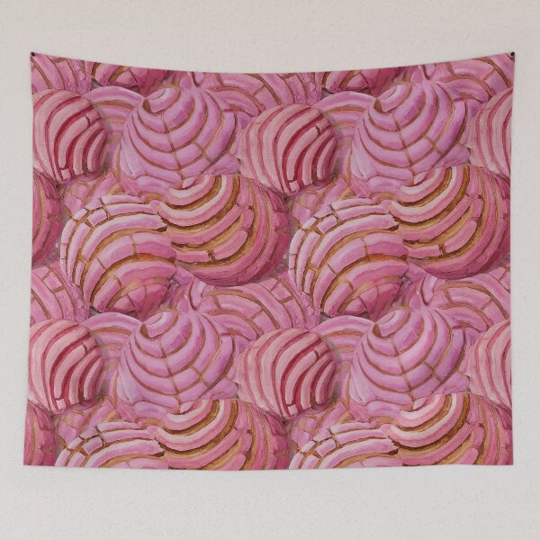 Item preview, Mexican Concha Sugar Rush: Close-Up Watercolor Pattern designed and sold by high-noon-moon.