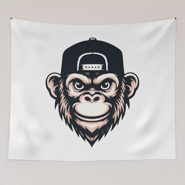 Item preview, Primate Perfection: The Stunning Monkey Head designed and sold by Colorful Dreams.