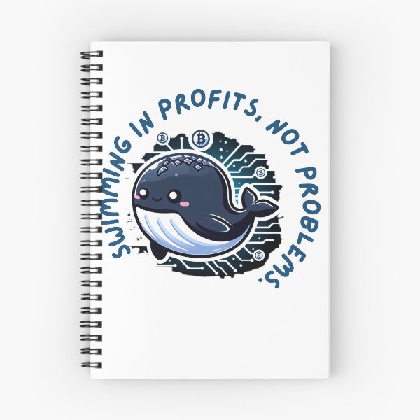 Item preview, Swimming in profits, not problems. Crypto whale designed and sold by Mechanical-Artt.