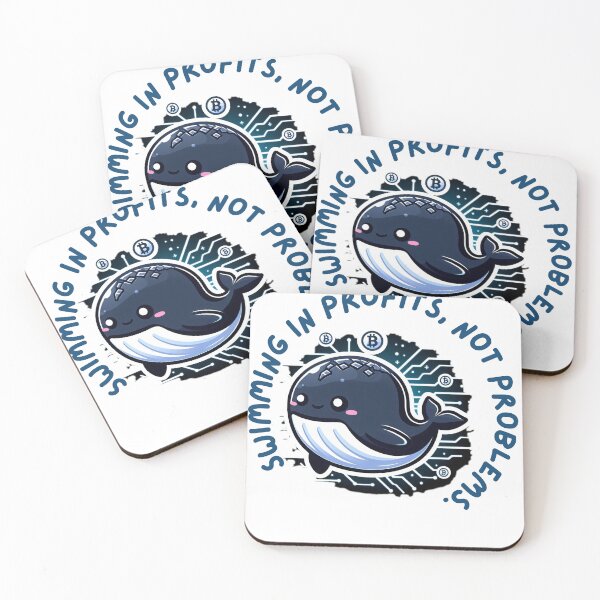 Item preview, Swimming in profits, not problems. Crypto whale designed and sold by Mechanical-Artt.