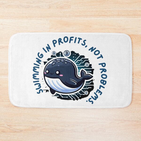 Item preview, Swimming in profits, not problems. Crypto whale designed and sold by Mechanical-Artt.