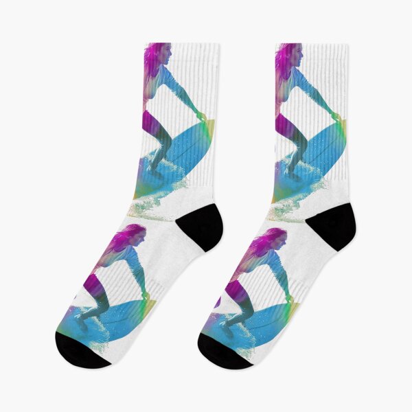 Item preview, Surfer girl neon colour palette Active Outdoors Inspired Art designed and sold by CDC40.