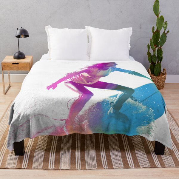 Item preview, Surfer girl neon colour palette Active Outdoors Inspired Art designed and sold by CDC40.