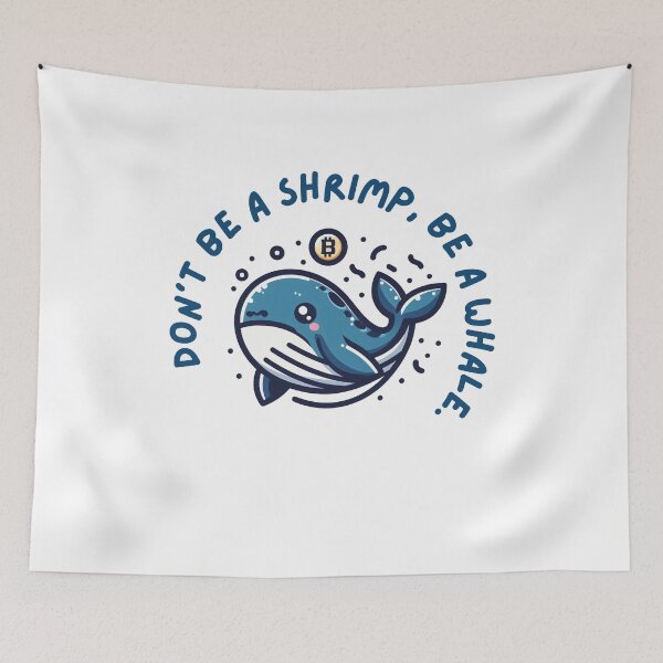 Item preview, Don't be a shrimp, be a whale. designed and sold by Mechanical-Artt.