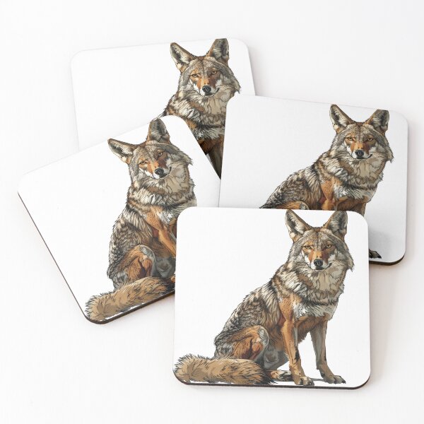 Item preview, Majestic Coyote in Natural Stance designed and sold by NatureSyllabus.