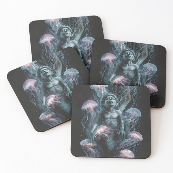 Item preview, Human-Mermaid Hybrid and Jellyfish - Desperate Boy designed and sold by MarinaFila.