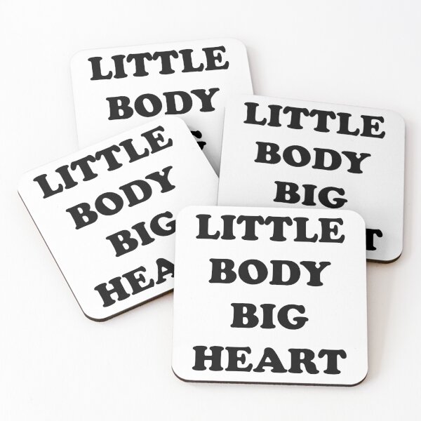 Item preview, little body big heart designed and sold by wordswithfonts.