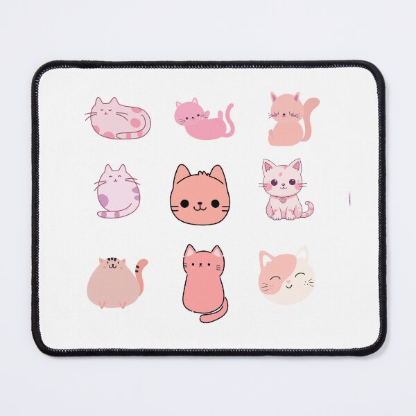 Item preview, cute pink cats-littel pink cats designed and sold by eidajo.