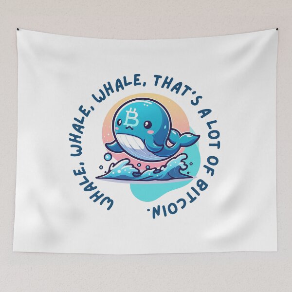 Item preview, Whale, whale, whale, that's a lot of Bitcoin. designed and sold by Mechanical-Artt.