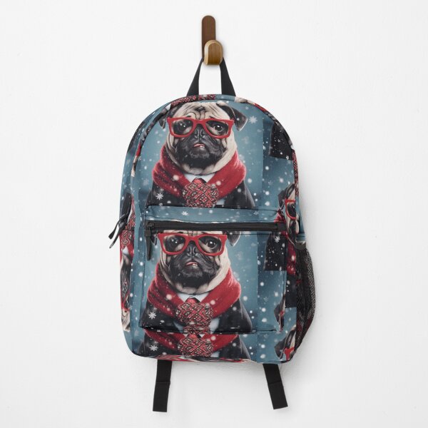 Item preview, Winter Holiday Pug Fun designed and sold by TheTodayTribe.